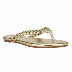 Nine West Wantit Flat Teenslippers Goud Nederland | EXL-831790